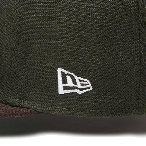 59FIFTY Powered by GORO NAKATSUGAWA(min-nano)オークランド・アスレチックス ダークシーウィード ブラウンバイザー