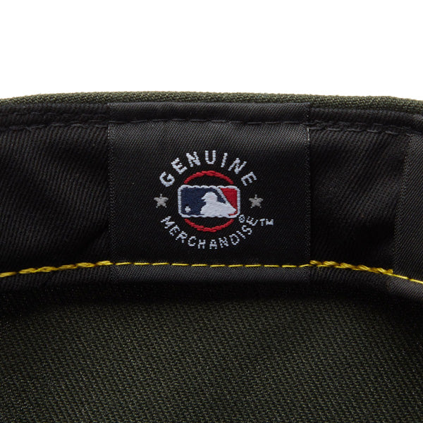59FIFTY Powered by GORO NAKATSUGAWA(min-nano)オークランド・アスレチックス ダークシーウィード ブラウンバイザー