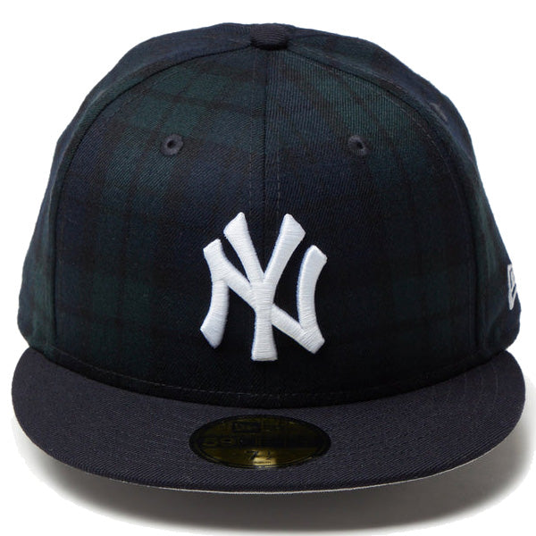59FIFTY Powered by GORO NAKATSUGAWA(min-nano)ニューヨーク・ヤンキース ブラックウォッチ ネイビーバイザー
