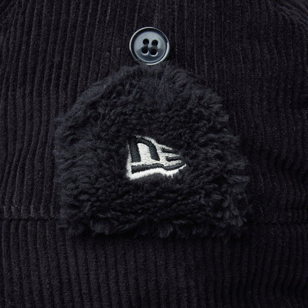 Kid's TRAPPER トラッパー Mink Fleece Corduroy ミンクフリース コーデュロイ ブラック【ニューエラアウトドア】