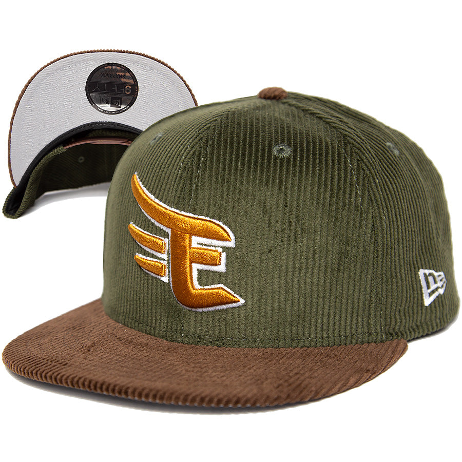 9FIFTY 楽天イーグルス E コーデュロイ オリーブ ブラウンバイザー