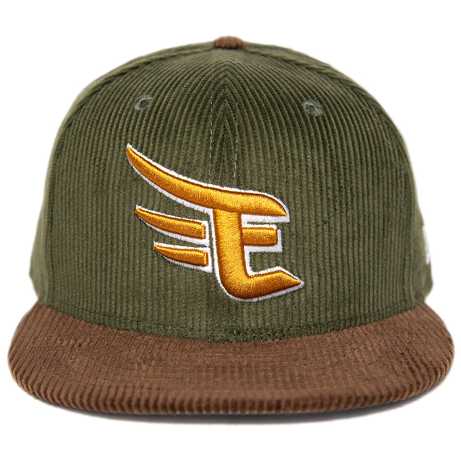 9FIFTY 楽天イーグルス E コーデュロイ オリーブ ブラウンバイザー