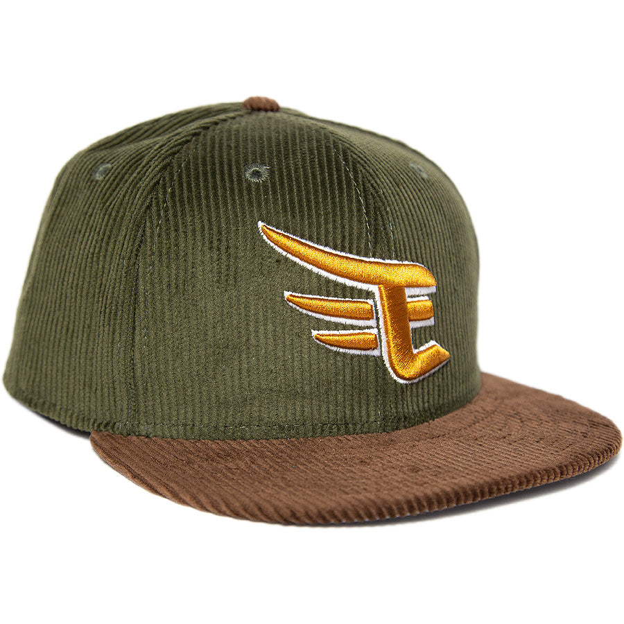 9FIFTY 楽天イーグルス E コーデュロイ オリーブ ブラウンバイザー
