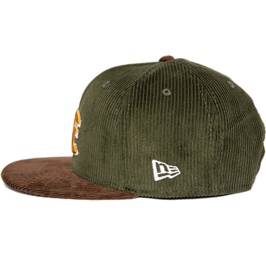 9FIFTY 楽天イーグルス E コーデュロイ オリーブ ブラウンバイザー