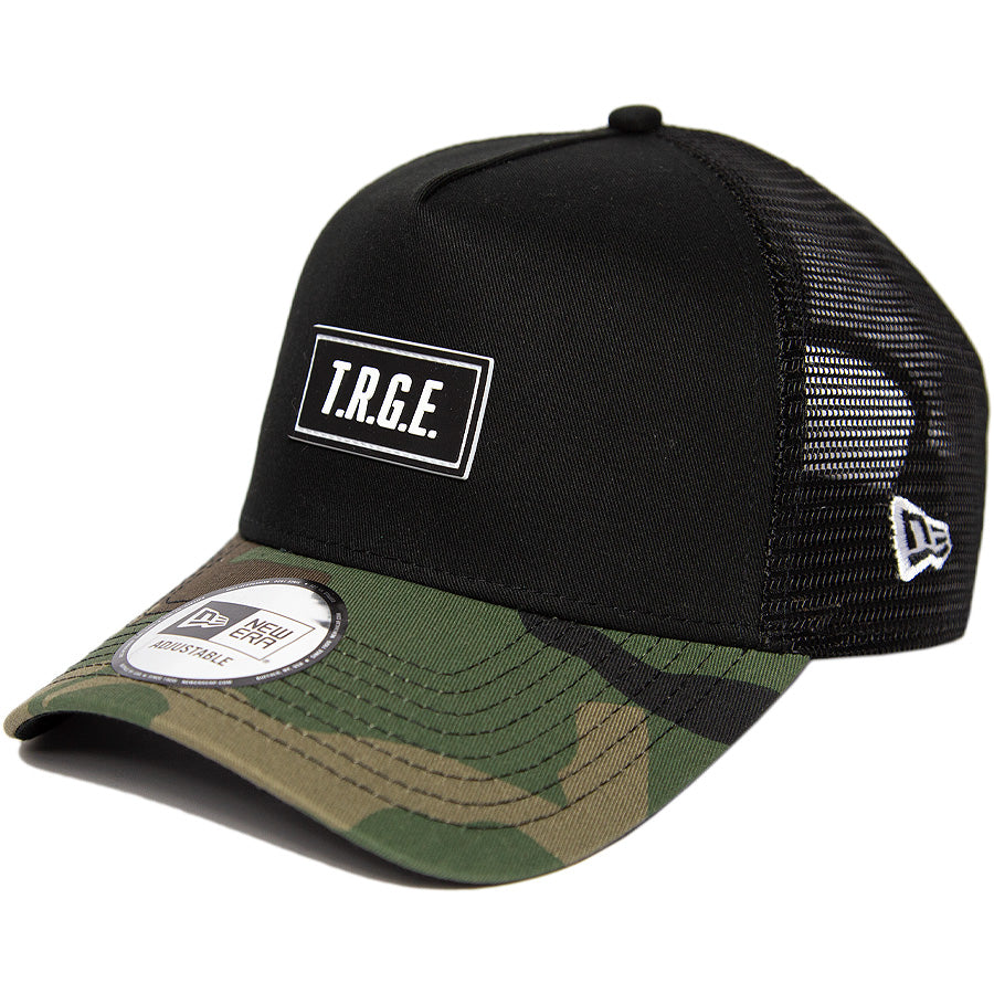 9FORTY A-Frame 楽天イーグルス T.R.G.E. パッチ ブラック ウッドランドカモバイザー