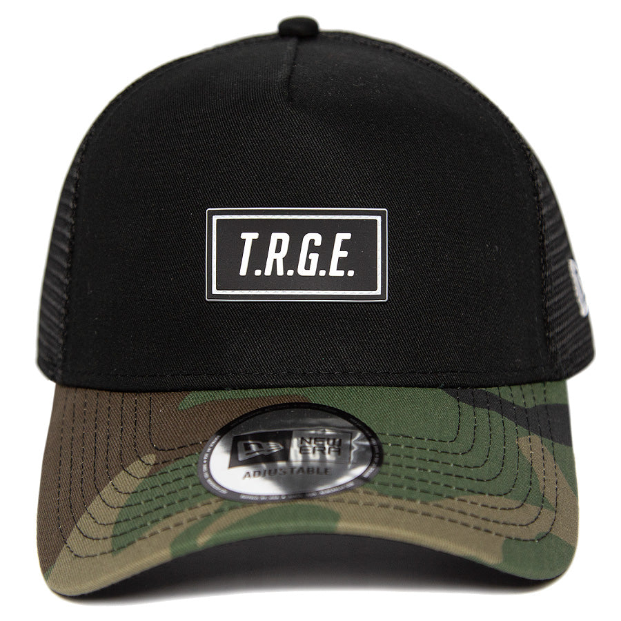 9FORTY A-Frame 楽天イーグルス T.R.G.E. パッチ ブラック ウッドランドカモバイザー