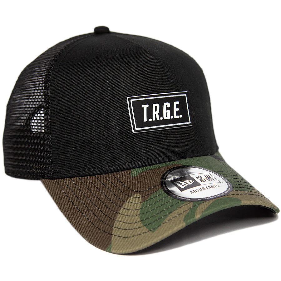 9FORTY A-Frame 楽天イーグルス T.R.G.E. パッチ ブラック ウッドランドカモバイザー