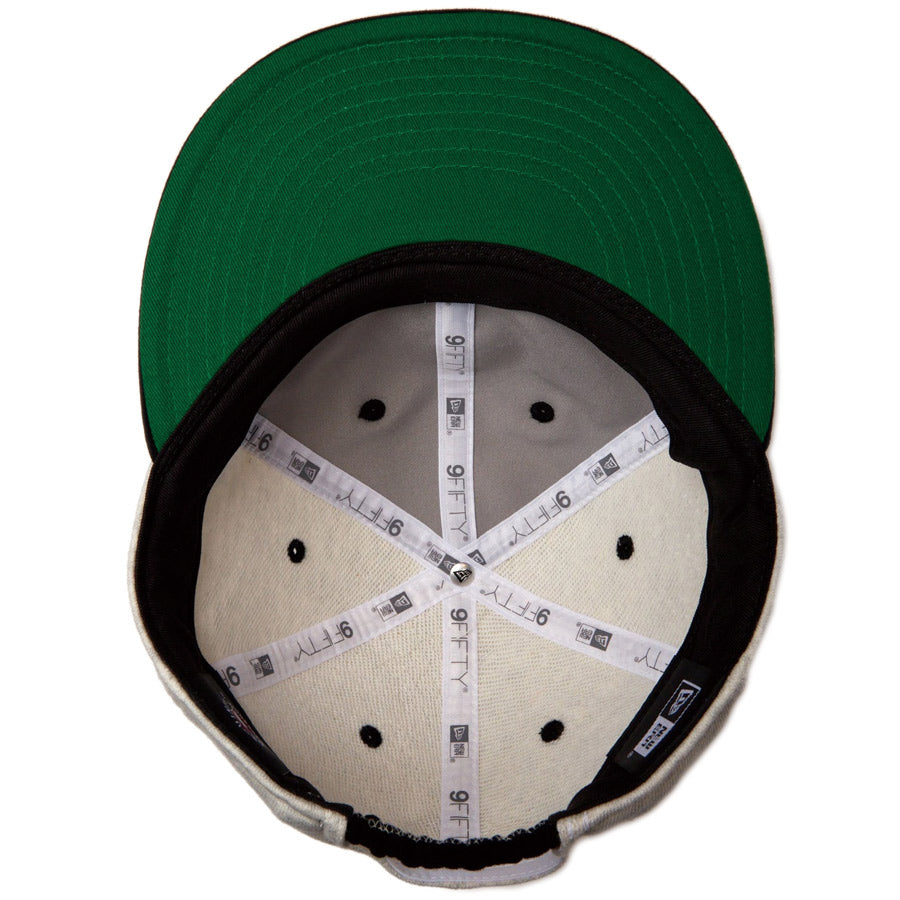RC 9FIFTY フラットバイザー Sweat ニューヨーク・ヤンキース クローム ブラックバイザー