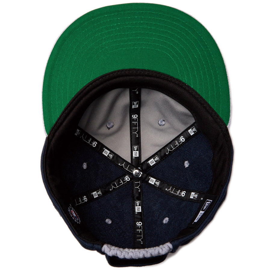 RC 9FIFTY フラットバイザー Sweat ロサンゼルス・ドジャース ネイビー グレーバイザー