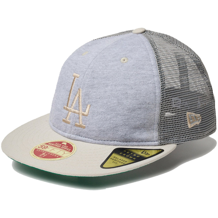 RC 59FIFTY MLB Heritage Collection ロサンゼルス・ドジャース クーパーズタウン グレー ストーンバイザー