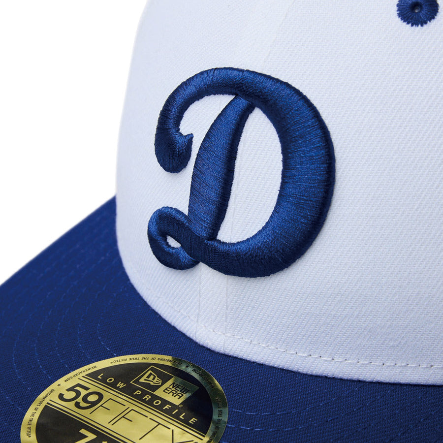 LP 59FIFTY Dodgers Pack ロサンゼルス・ドジャース ホワイト ダークロイヤルバイザー