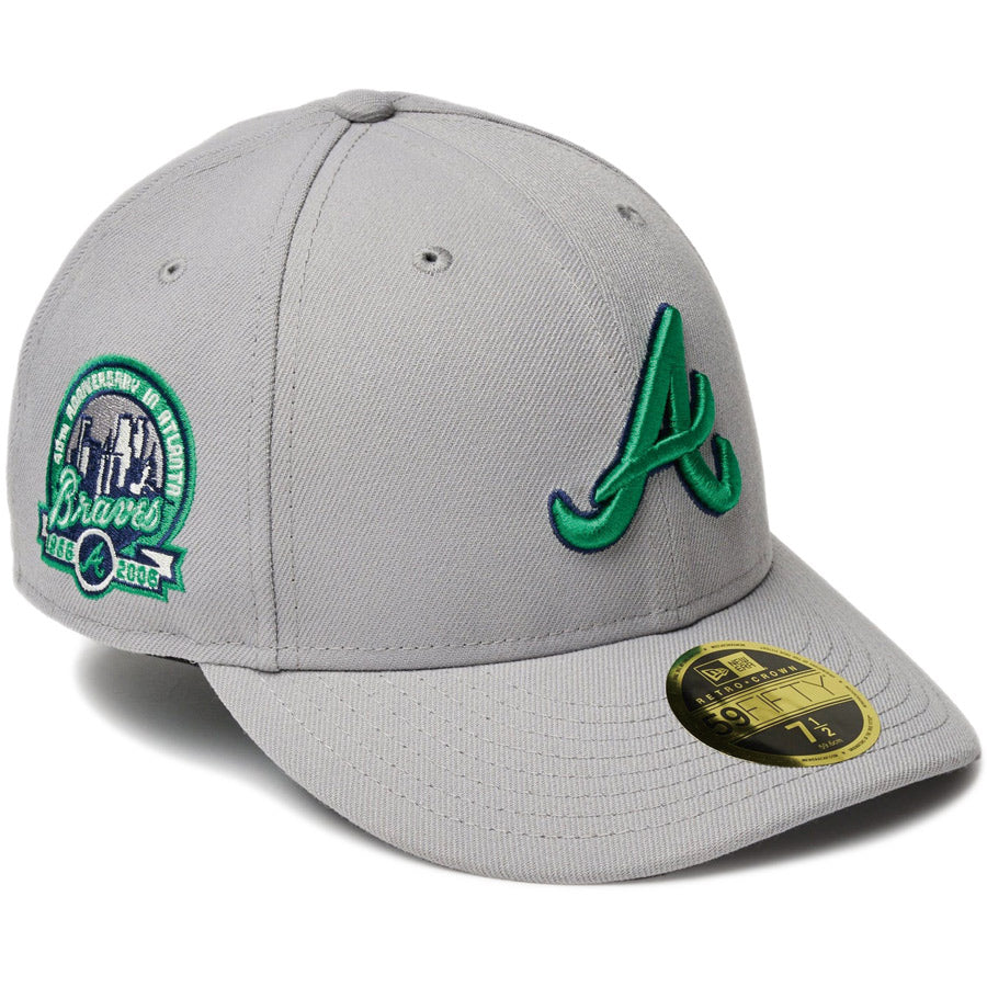 New Era アトランタ・ブレーブス キャップ 7 1/4 グレー ニューエラ キャップ NEW ERA LP 59FIFTY MLB Color Variation