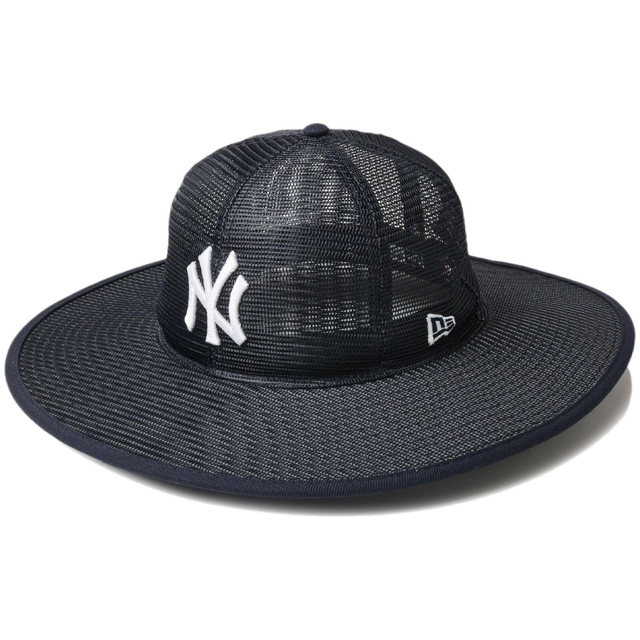 フィッテド ロングブリムハット メッシュ Fitted Long Brim Hat ニューヨーク・ヤンキース ネイビー