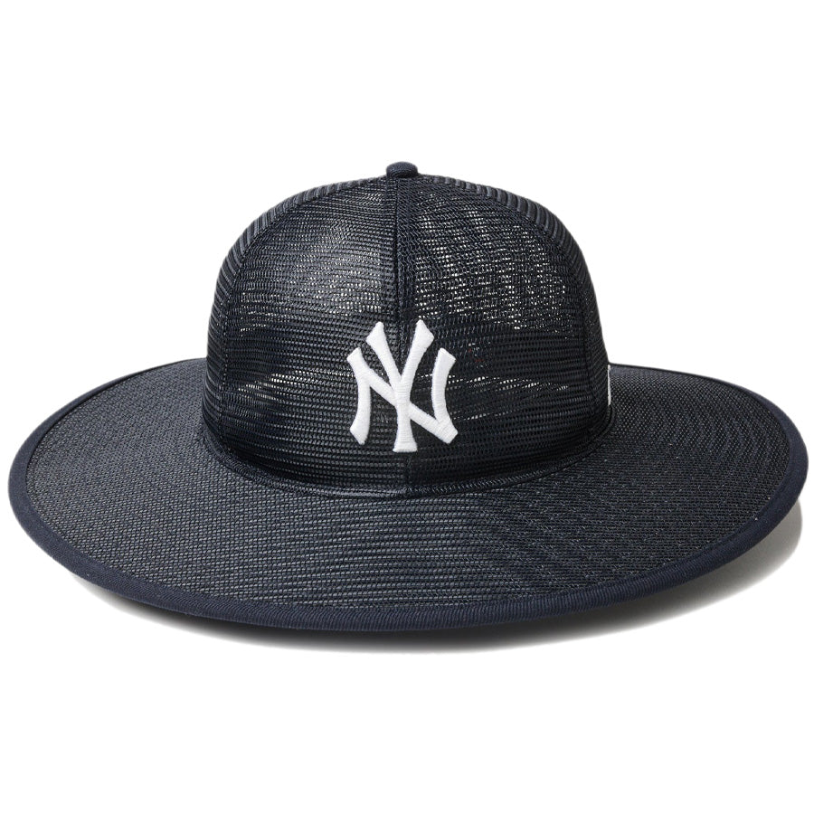 フィッテド ロングブリムハット メッシュ Fitted Long Brim Hat ニューヨーク・ヤンキース ネイビー
