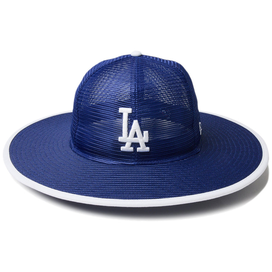フィッテド ロングブリムハット メッシュ Fitted Long Brim Hat ロサンゼルス・ドジャース ダークロイヤル