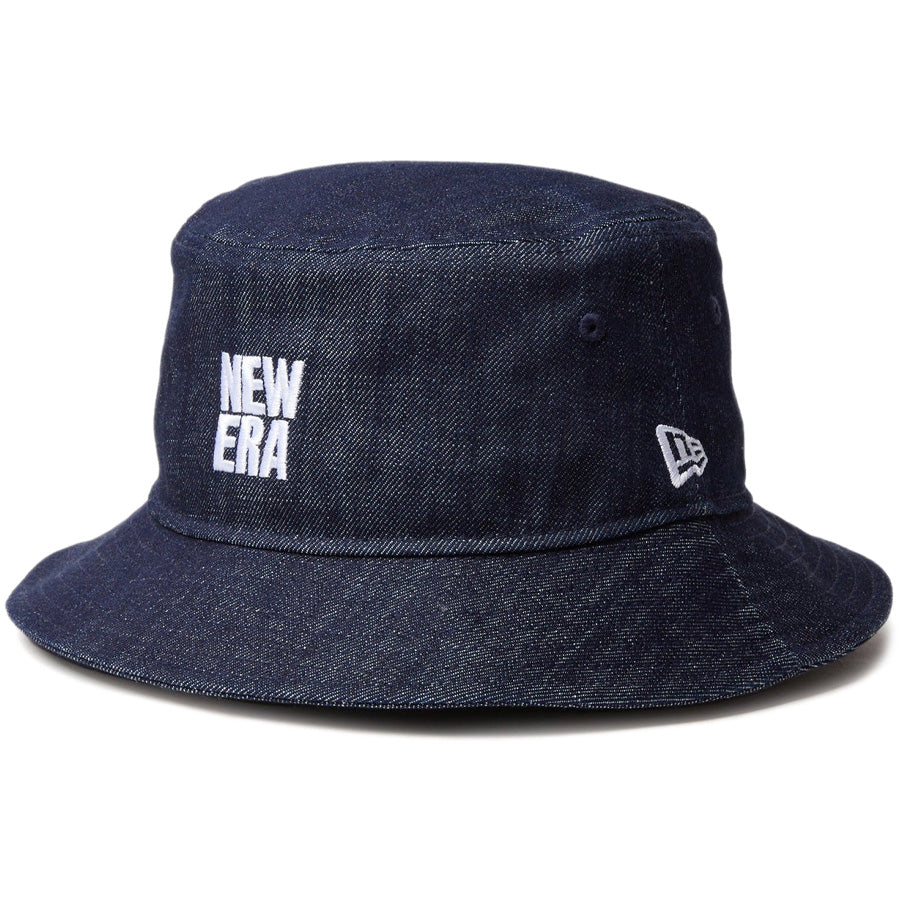 バケット01 Denim スクエアニューエラロゴ インディゴデニム