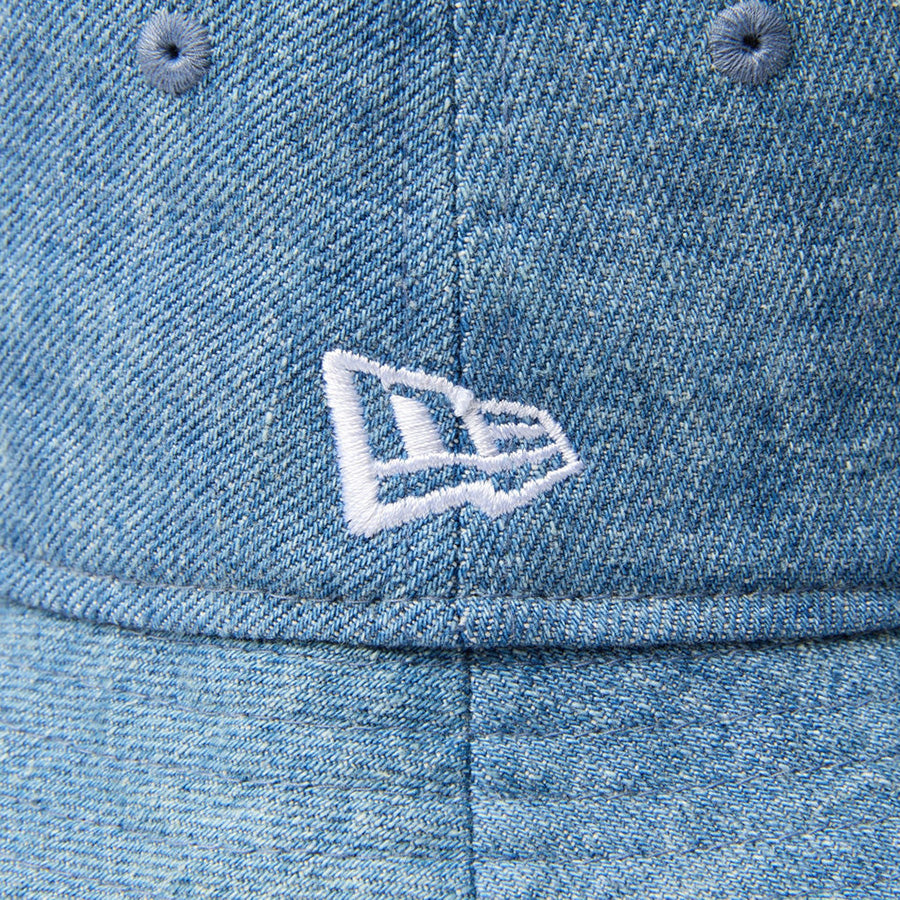 バケット01 Denim スクエアニューエラロゴ ウォッシュドデニム