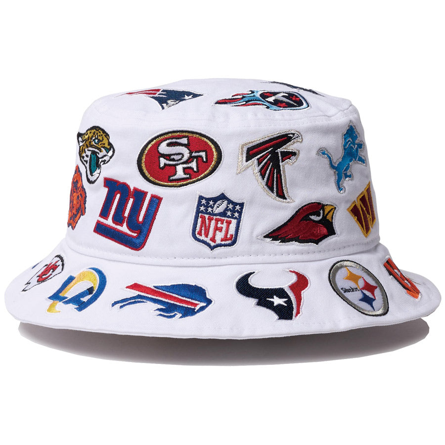 バケット01 Team Logo Allover NFL ホワイト