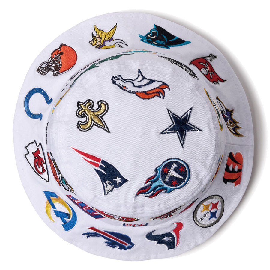 バケット01 Team Logo Allover NFL ホワイト