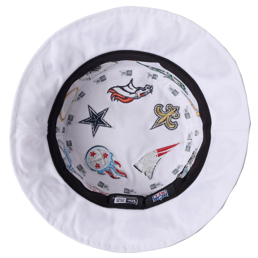 バケット01 Team Logo Allover NFL ホワイト