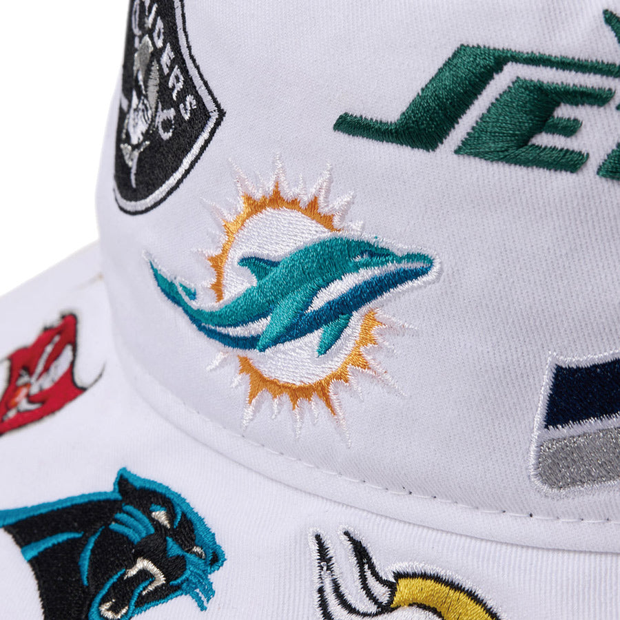 バケット01 Team Logo Allover NFL ホワイト
