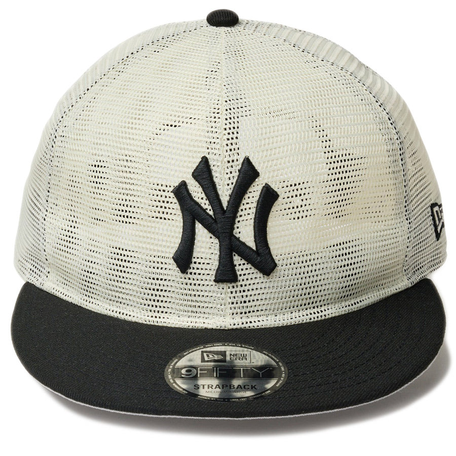 9FIFTY トラッカー MLB All Mesh ニューヨーク・ヤンキース クローム ブラックバイザー