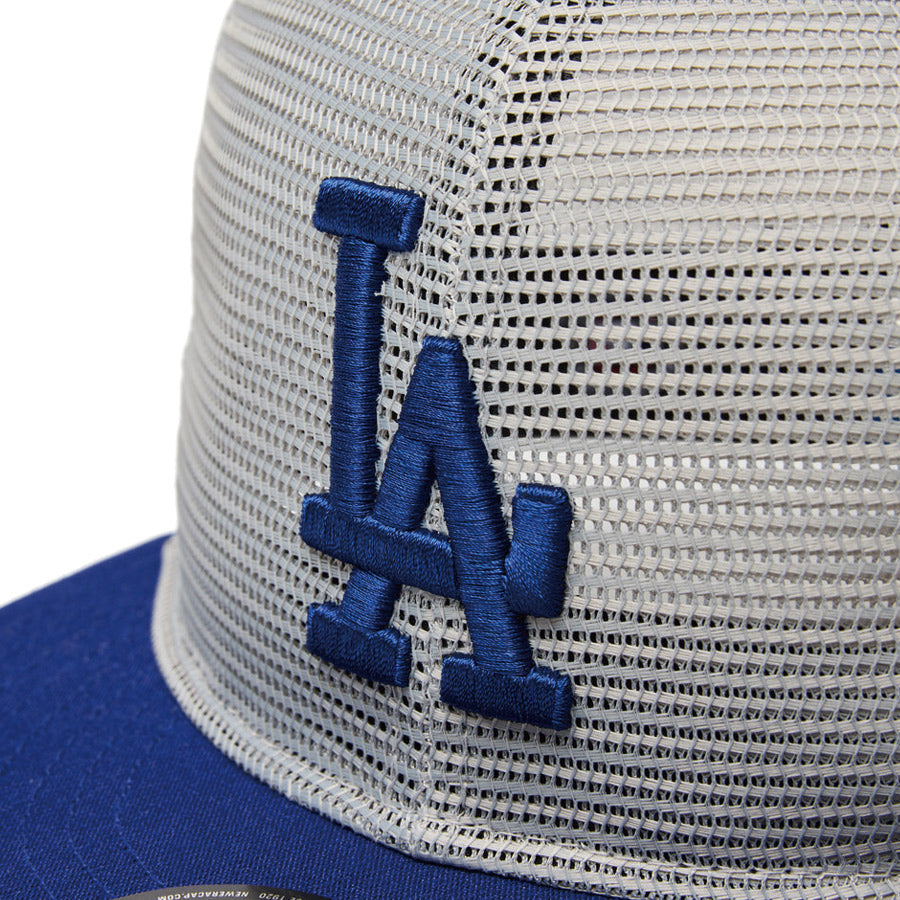 9FIFTY トラッカー MLB All Mesh ロサンゼルス・ドジャース グレー ダークロイヤルバイザー