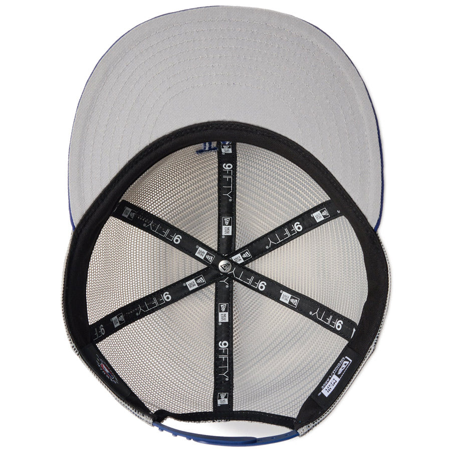 9FIFTY トラッカー MLB All Mesh ロサンゼルス・ドジャース グレー ダークロイヤルバイザー
