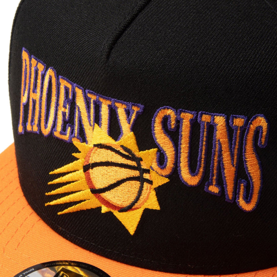 9FIFTY A-Frame NBA 2-Tone フェニックス・サンズ ブラック オレンジポプシクルバイザー