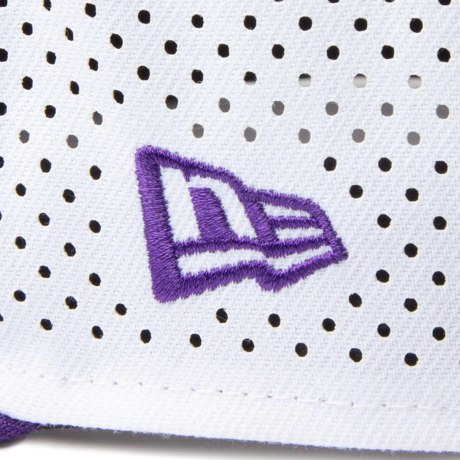 9FIFTY A-Frame NBA 2-Tone ロサンゼルス・レイカーズ ホワイト トゥルーパープルバイザー