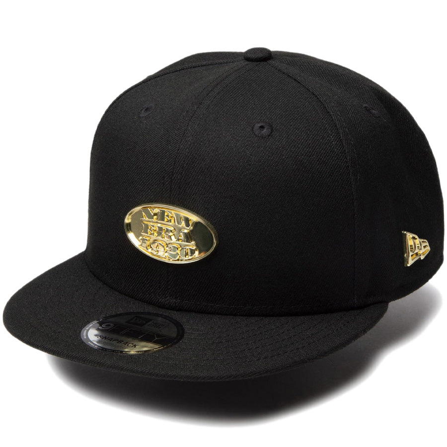 9FIFTY Metal Plate ブラック × ゴールド