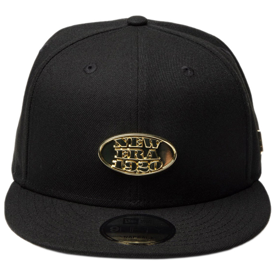 9FIFTY Metal Plate ブラック × ゴールド