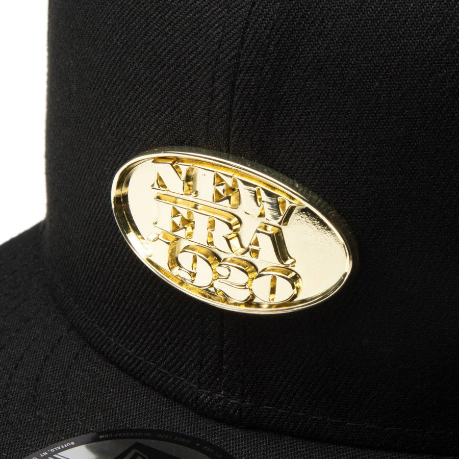 9FIFTY Metal Plate ブラック × ゴールド