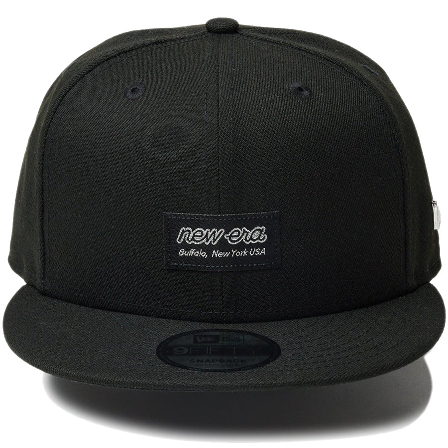 9FIFTY Metal Flag ウーブンパッチ ブラック × シルバー