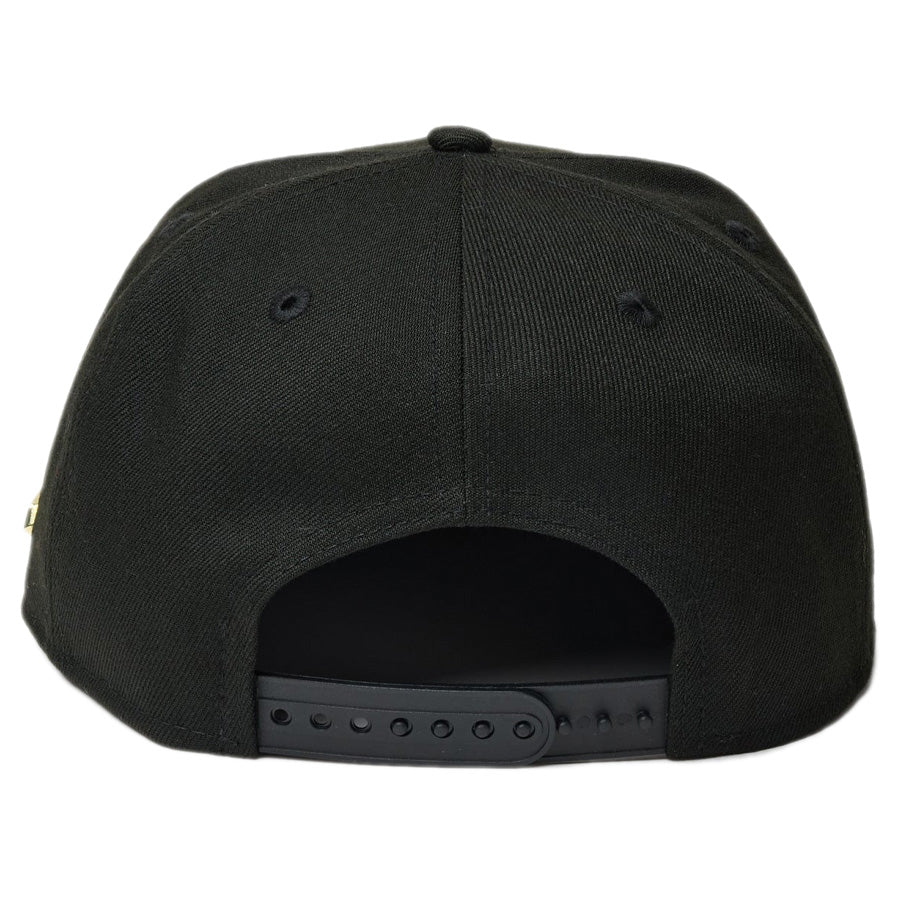 9FIFTY Metal Flag ウーブンパッチ ブラック × ゴールド