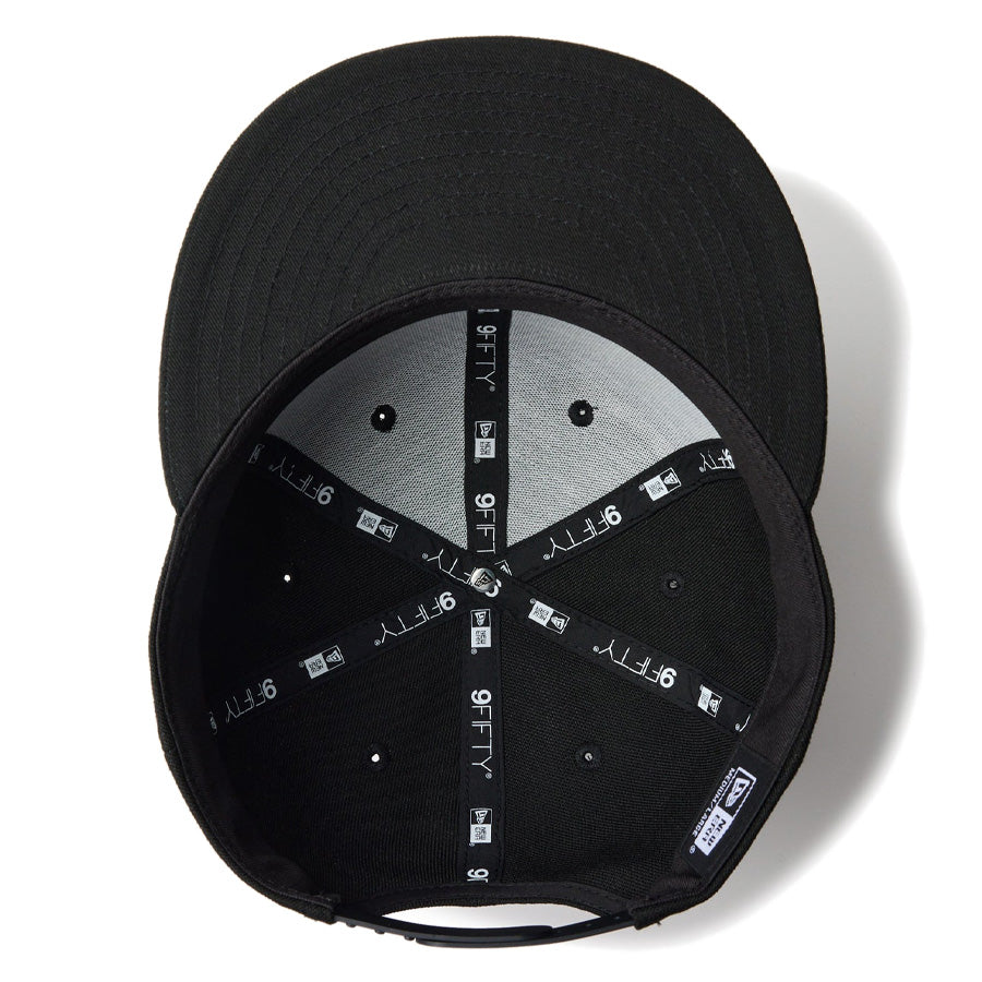9FIFTY Metal Flag ウーブンパッチ ブラック × ゴールド