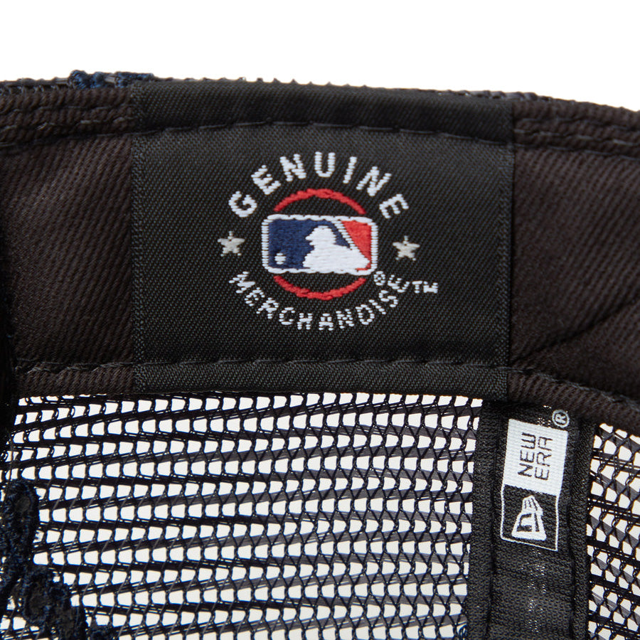 9FORTY A-Frame トラッカー MLB Mesh Embroidery ニューヨーク・ヤンキース ホワイト/ネイビー
