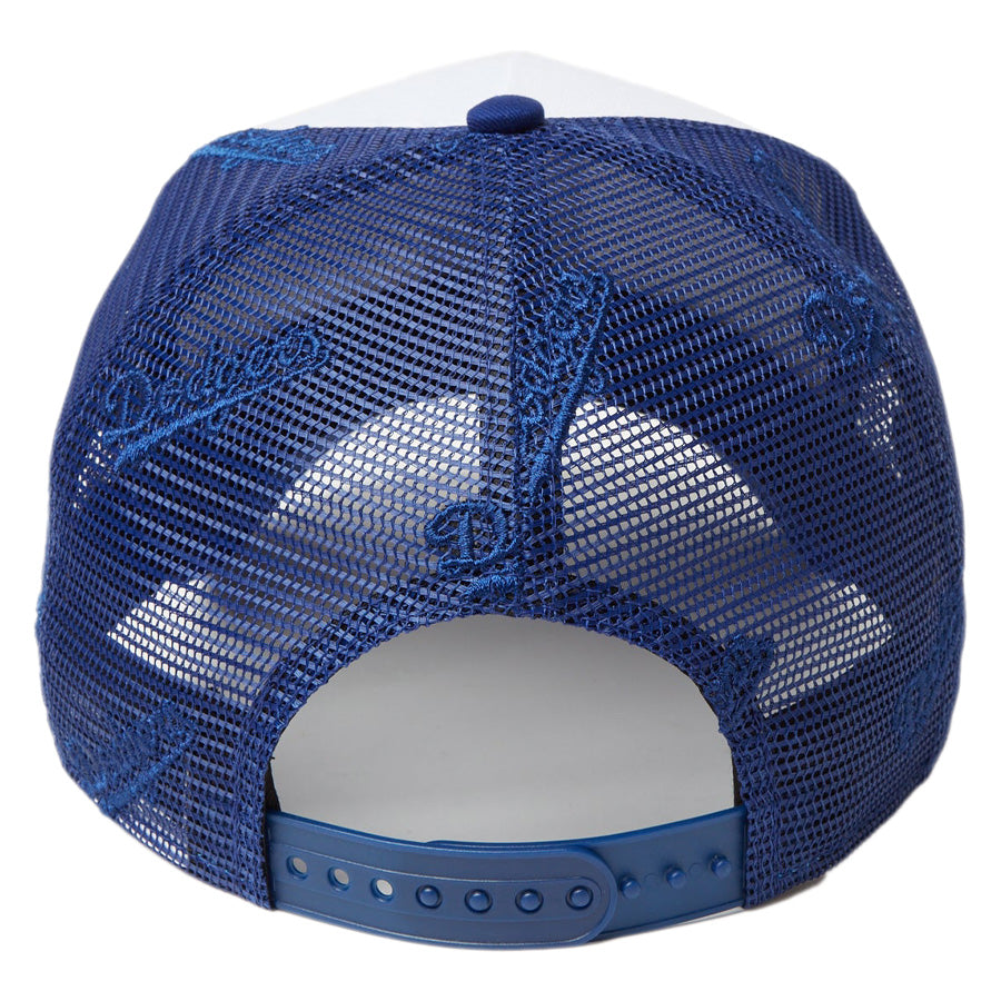 9FORTY A-Frame トラッカー MLB Mesh Embroidery ロサンゼルス・ドジャース ホワイト/ダークロイヤル