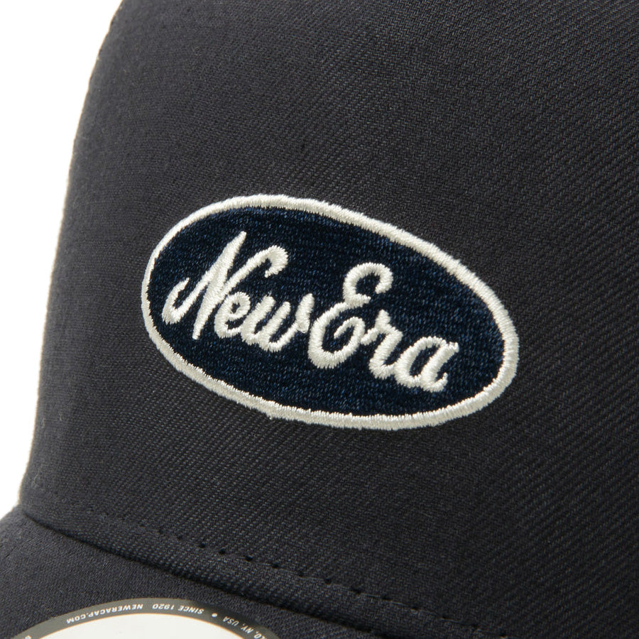 9FORTY A-Frame トラッカー Cotton Flax オーバルロゴ ダークネイビー