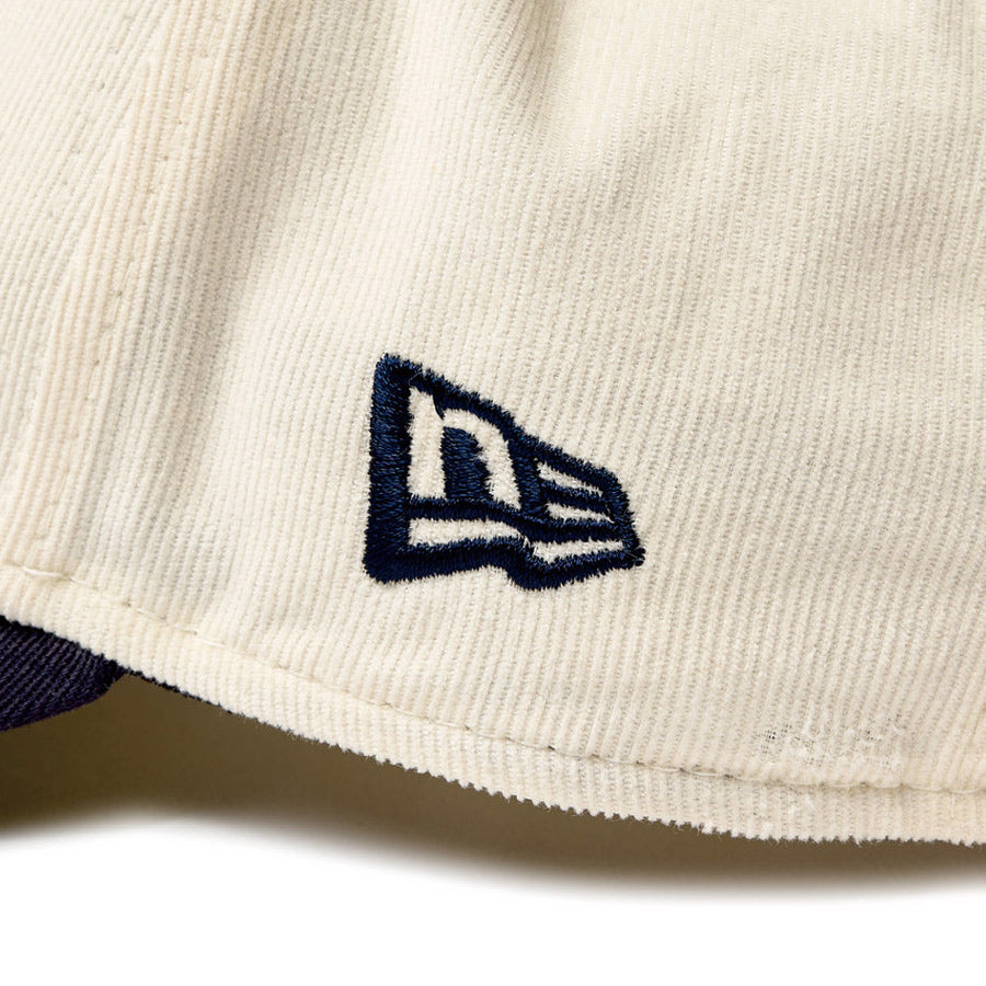 9FORTY A-Frame Summer Corduroy ニューヨーク・ヤンキース クローム ネイビーバイザー