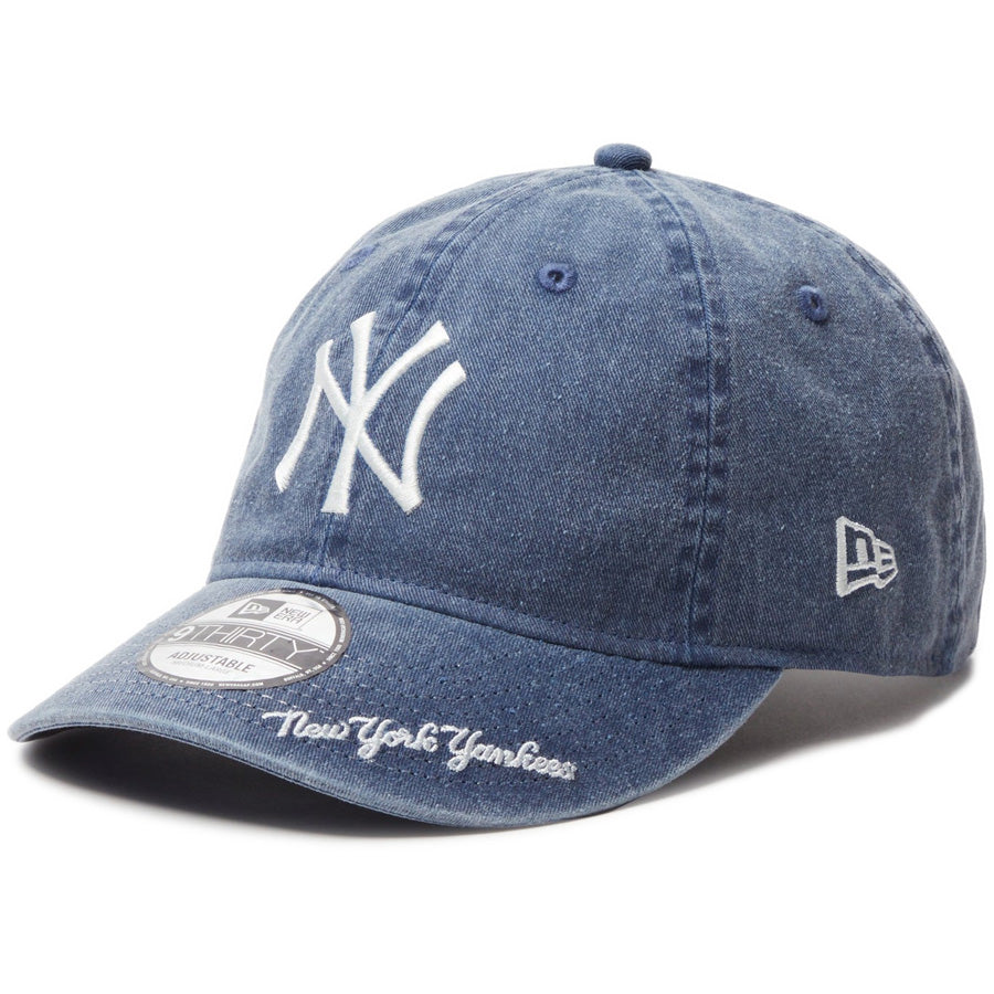 9THIRTY MLB Visor Logo ニューヨーク・ヤンキース アシッドウォッシュ ネイビー