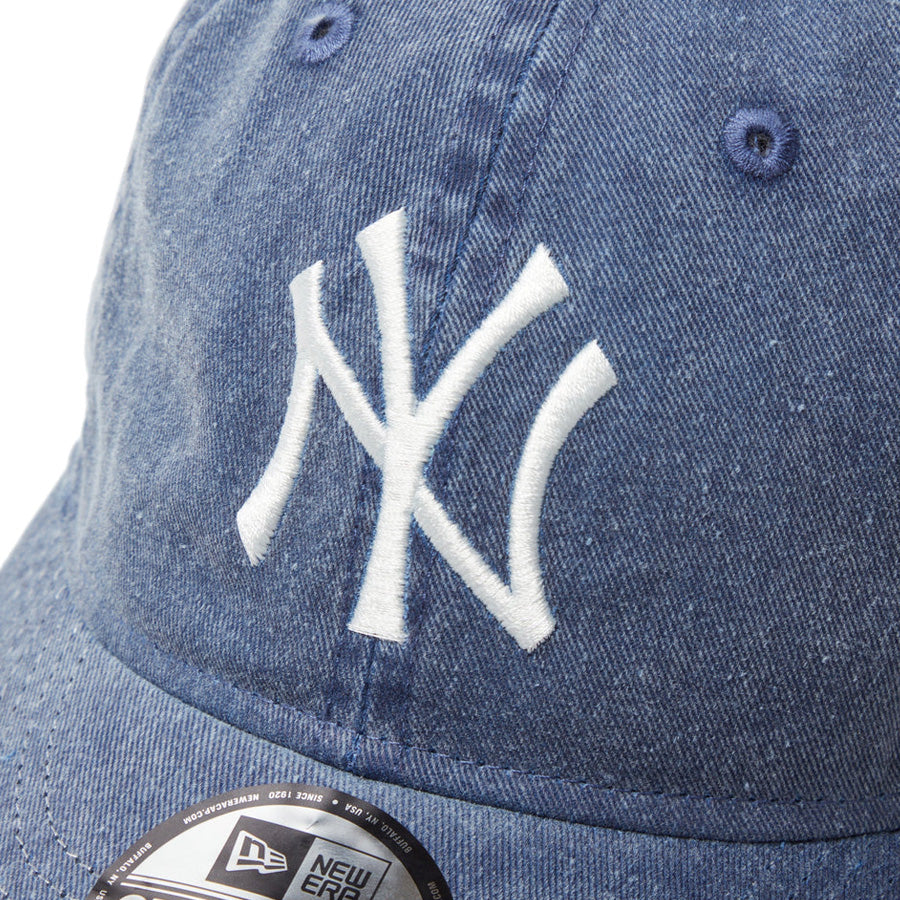 9THIRTY MLB Visor Logo ニューヨーク・ヤンキース アシッドウォッシュ ネイビー