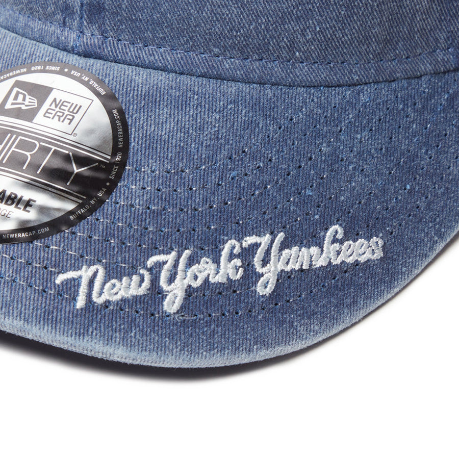 9THIRTY MLB Visor Logo ニューヨーク・ヤンキース アシッドウォッシュ ネイビー