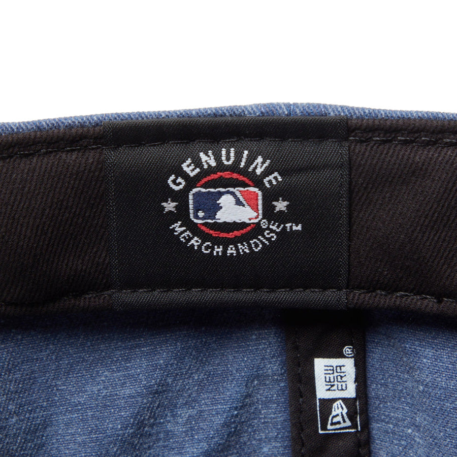 9THIRTY MLB Visor Logo ニューヨーク・ヤンキース アシッドウォッシュ ネイビー