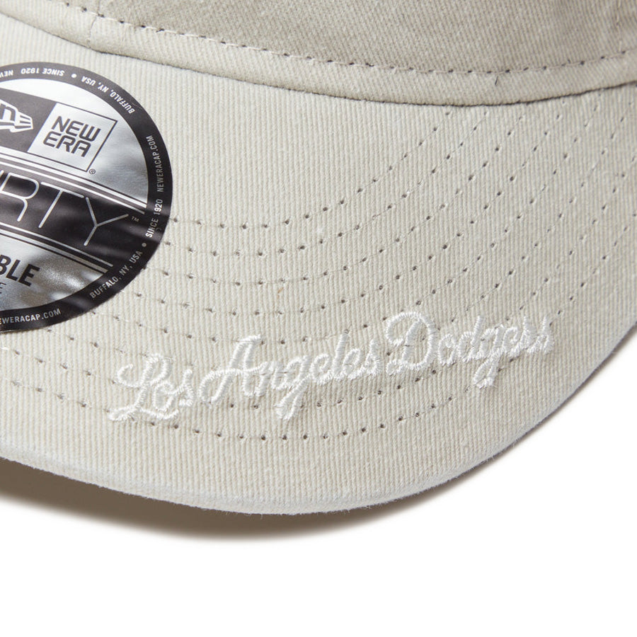 9THIRTY MLB Visor Logo ロサンゼルス・ドジャース アシッドウォッシュ クローム