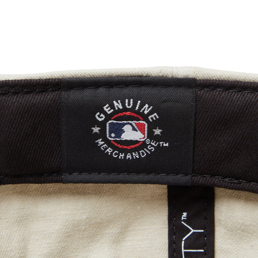 9THIRTY MLB Visor Logo ロサンゼルス・ドジャース アシッドウォッシュ クローム
