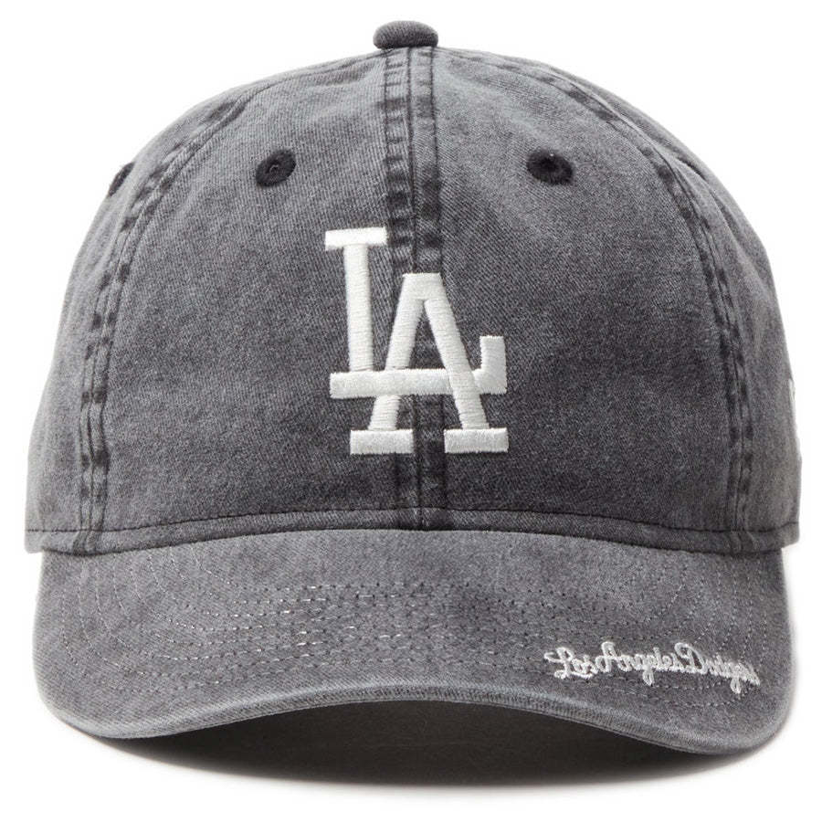 9THIRTY MLB Visor Logo ロサンゼルス・ドジャース アシッドウォッシュ ブラック
