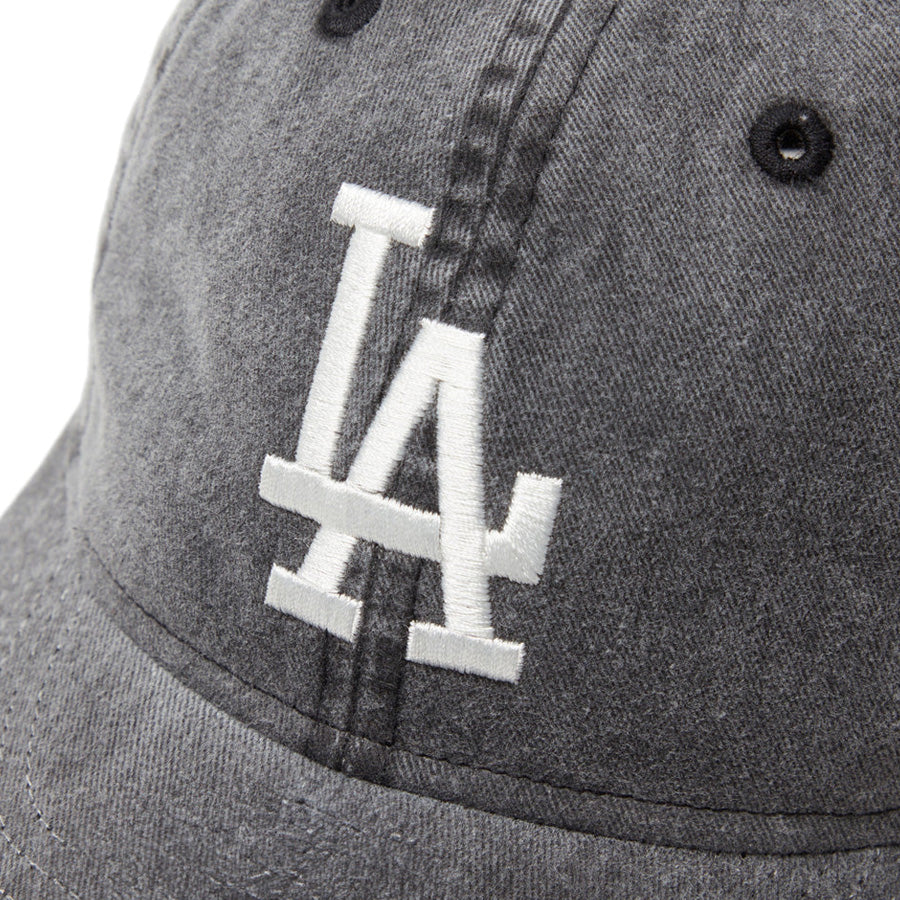 9THIRTY MLB Visor Logo ロサンゼルス・ドジャース アシッドウォッシュ ブラック