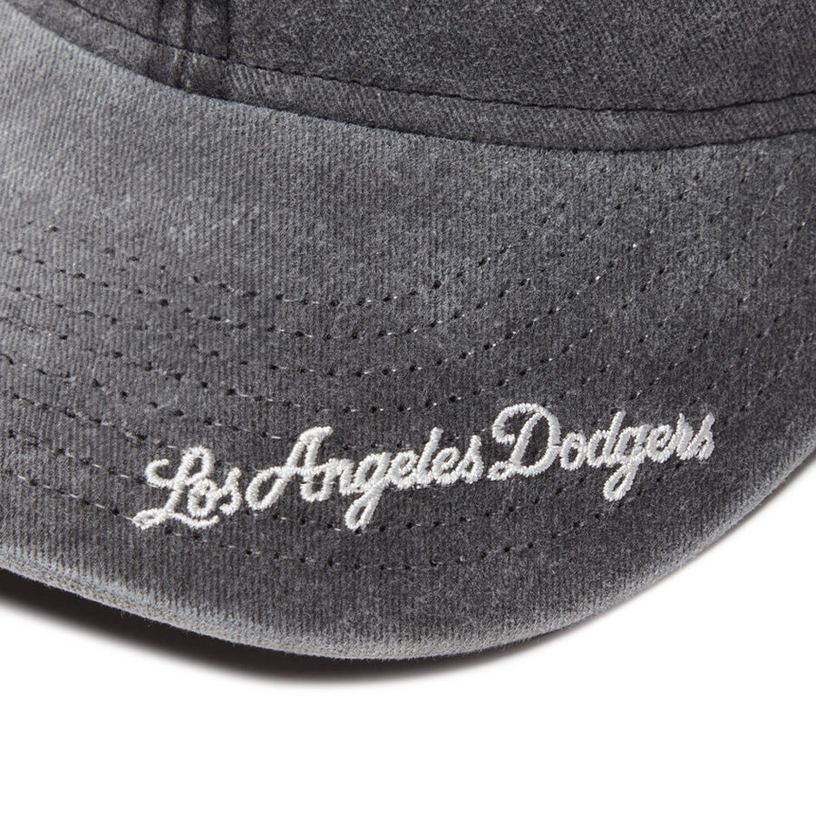 9THIRTY MLB Visor Logo ロサンゼルス・ドジャース アシッドウォッシュ ブラック