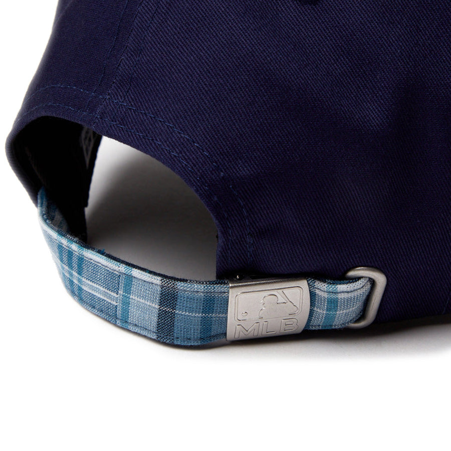 9TWENTY MLB Patchwork ニューヨーク・ヤンキース ライトネイビー マドラスチェックバイザー